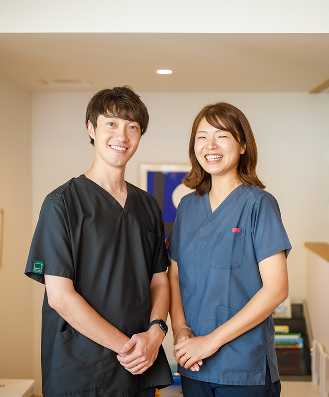 院長 久富 康弘 歯科医師 久富 暁曄